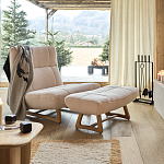 Оттоманка с обивкой букле Lino White Boucle Ottoman варинант исполнения - 4 | Loft Concept в Костроме