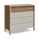 Комод 4 ящика с подсветкой на рельефном фасаде Warm Industrial варинант исполнения - 6 | Loft Concept в Костроме