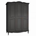 Шкаф черный из массива бука в стиле прованс Black Provence варинант исполнения - 2 | Loft Concept в Костроме