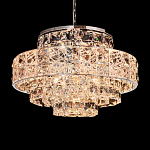 Люстра хрустальная в неоклассическом стиле на серебристом каркасе Majesty варинант исполнения - 2 | Loft Concept в Костроме