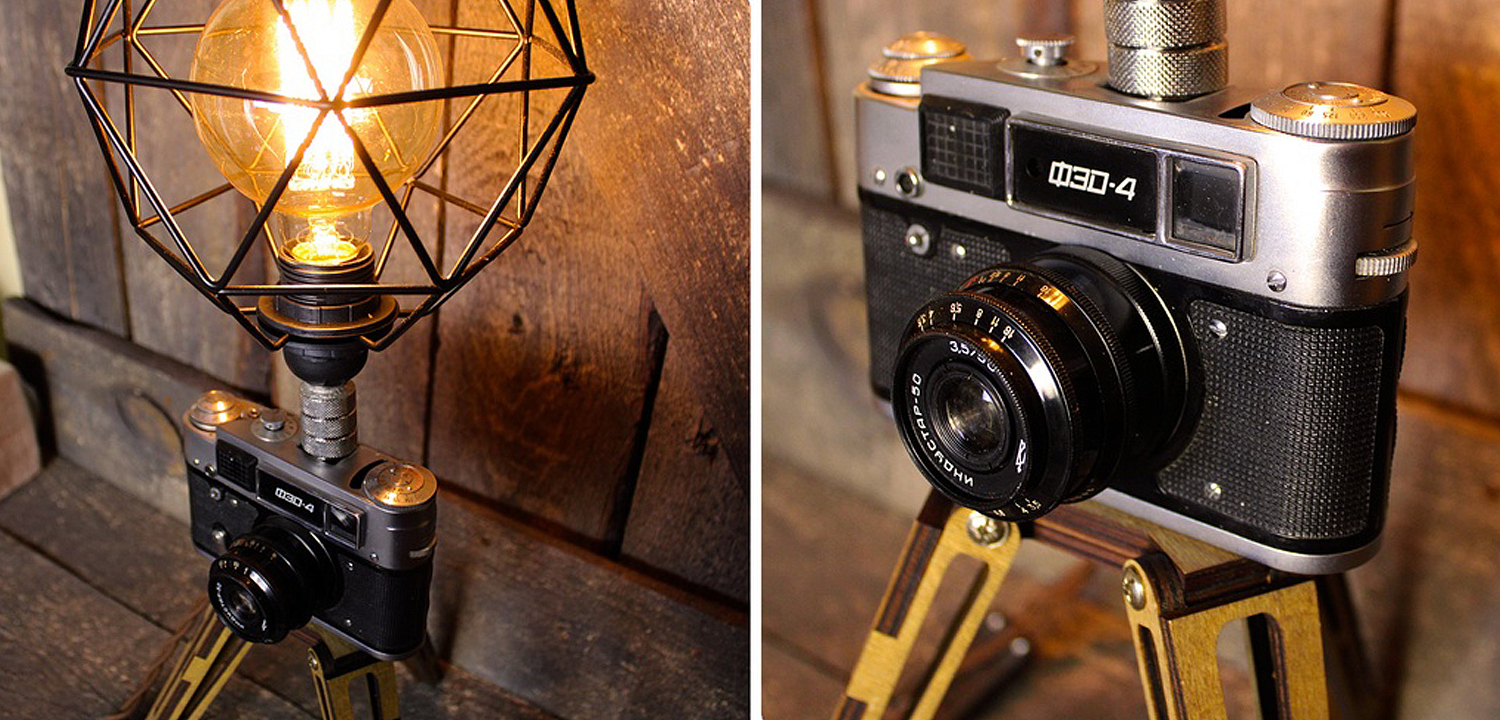 Настольная лампа Retro Camera Настольная лампа Retro Camera - Loft-Concept в Костроме