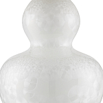 Настольная лампа фарфоровая с плиссированным конусовидным абажуром White Glaze варинант исполнения - 1 | Loft Concept в Костроме