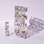 Подставка для телефона из эпоксидной смолы с цветами белая Epoxy Flowers Phone Stand White варинант исполнения - 5 | Loft Concept в Костроме