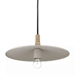 Подвесной светильник круглый в сочетании дерева и металла Space варинант исполнения - 3 | Loft Concept в Костроме