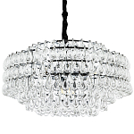 Люстра с хрустальными подвесками в виде капель Antoine Crystal Drops Chrome Chandelier 16 варинант исполнения - 1 | Loft Concept в Костроме