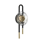 Бра с черным основанием и золотистым декором Bruno варинант исполнения - 4 | Loft Concept в Костроме