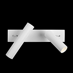 Бра с двумя цилиндрическими повортными спотами белого цвета Trumpet tube варинант исполнения - 7 | Loft Concept в Костроме