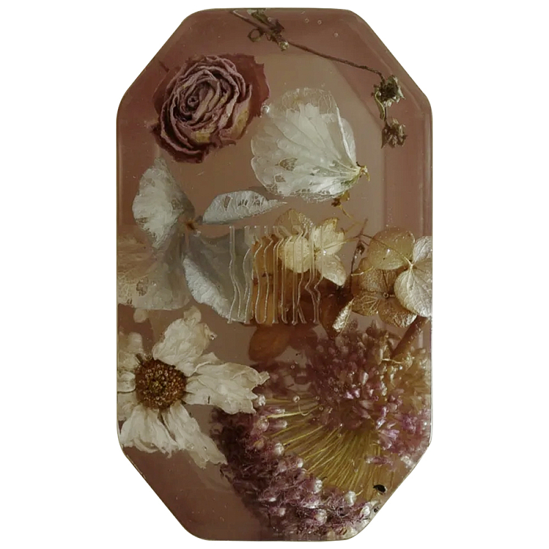 Шкатулка из эпоксидной смолы с цветами розовая Epoxy Resin Flowers Box Pink Розовый Шкатулка из эпоксидной смолы с цветами розовая Epoxy Resin Flowers Box Pink Розовый в Костроме | Loft Concept