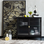 Сервант двухдверный с рифленым стеклом The Keeper варинант исполнения - 6 | Loft Concept в Костроме