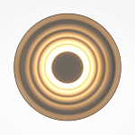 Бра круглое Soft Halo бежевый варинант исполнения - 2 | Loft Concept в Костроме