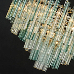 Дизайнерская люстра AQUA Blue Lagoon бирюзовое стекло несколько ярусов варинант исполнения - 2 | Loft Concept в Костроме