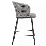 Стул барный с декоративным плетением на спинке и подлокотниках Chair Weave варинант исполнения - 1 | Loft Concept в Костроме