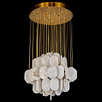 Люстра с овальными подвесками из натурального камня Spatial Composition варинант исполнения - 3 | Loft Concept в Костроме