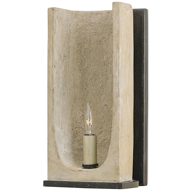 Бра настенное из бетона Rustic Charm Серый бетон Бра настенное из бетона Rustic Charm Серый бетон в Костроме | Loft Concept