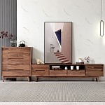 Тумба под телевизориз массива дерева TV Stand made of Walnut Wood варинант исполнения - 2 | Loft Concept в Костроме