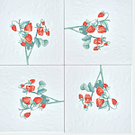 Плитка с узором Земляника варинант исполнения - 1 | Loft Concept в Костроме