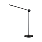 Настольная лампа черного цвета с круглым основанием и длинным прямым плафоном Trumpet tube варинант исполнения - 1 | Loft Concept в Костроме