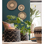 Шарообразная корзина с орнаментом Jokia Wicker Basket варинант исполнения - 3 | Loft Concept в Костроме