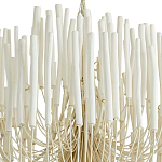 Люстра белая с несколькими ярусами деревянных палочек Bright Wooden Chandelier варинант исполнения - 9 | Loft Concept в Костроме