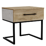 Тумба прикроватная с ящиком в стиле лофт Urban Style Space 2 варинант исполнения - 1 | Loft Concept в Костроме