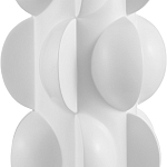 Настольная лампа белая с тканевым абажуром в форме цилиндра Morphing варинант исполнения - 1 | Loft Concept в Костроме