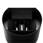 Уличный настенный светильник цилиндрической формы черного цвета из металла Urban Minimalist варинант исполнения - 4 | Loft Concept в Костроме