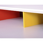 Письменный стол с 2-мя чёрными выдвижными ящиками и нишей с цветными разделителями Ballan варинант исполнения - 4 | Loft Concept в Костроме