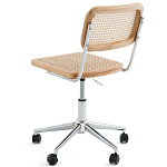 Офисный стул из ротанга на колёсах June Rattan Wicker Chair варинант исполнения - 3 | Loft Concept в Костроме