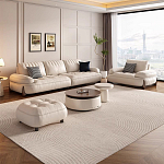 Диван кожаный с каркасом из массива дерева Furniture Medieval варинант исполнения - 5 | Loft Concept в Костроме