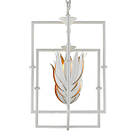 Люстра белая прямоугольная с абажурами в виде цветков тюльпана White Tulips варинант исполнения - 4 | Loft Concept в Костроме