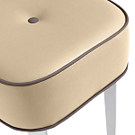 Квадратный мягкий пуф на белых ножках Winton Pouf Square варинант исполнения - 20 | Loft Concept в Костроме