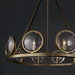 Люстра круглая с прозрачными рельефными плафонами Crystal Prism варинант исполнения - 4 | Loft Concept в Костроме