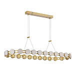 Люстра овальная с круглыми светодиодными источниками света Maxine Light варинант исполнения - 3 | Loft Concept в Костроме