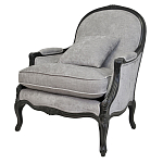 Кресло Ava Classical Armchair black and grey velour варинант исполнения - 3 | Loft Concept в Костроме