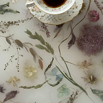 Журнальный стол из эпоксидной смолы с цветами White Flowers Epoxy Resin Coffee Table варинант исполнения - 3 | Loft Concept в Костроме