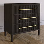 Комод Primo с 3 выдвижными ящиками Темный орех варинант исполнения - 4 | Loft Concept в Костроме