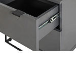 Тумба прикроватная цвета графит с ящиками Strict Lines варинант исполнения - 5 | Loft Concept в Костроме