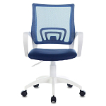 Офисное кресло с основанием из белого пластика Desk chairs Blue варинант исполнения - 4 | Loft Concept в Костроме