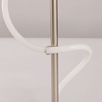 Настольная лампа белым изогнутым плафоном на круглой подставке Luke Lampco Tracer Lamp варинант исполнения - 10 | Loft Concept в Костроме