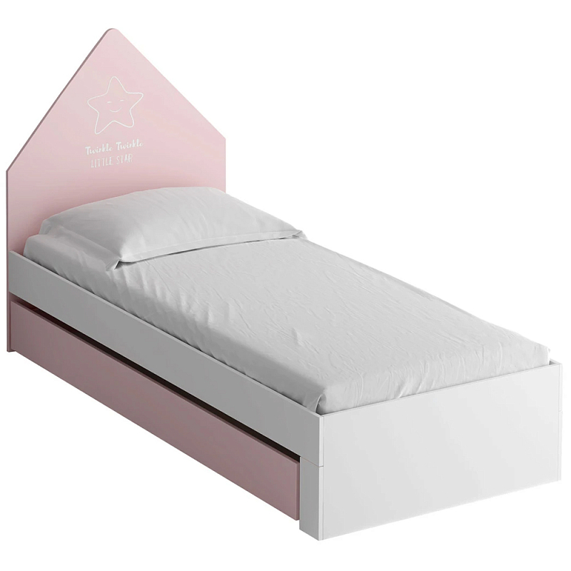 Кровать в детскую Tiny Town Bed Розовый Зеленый шалфей Бежевый Белый Кровать в детскую Tiny Town Bed Розовый Зеленый шалфей Бежевый Белый в Костроме | Loft Concept