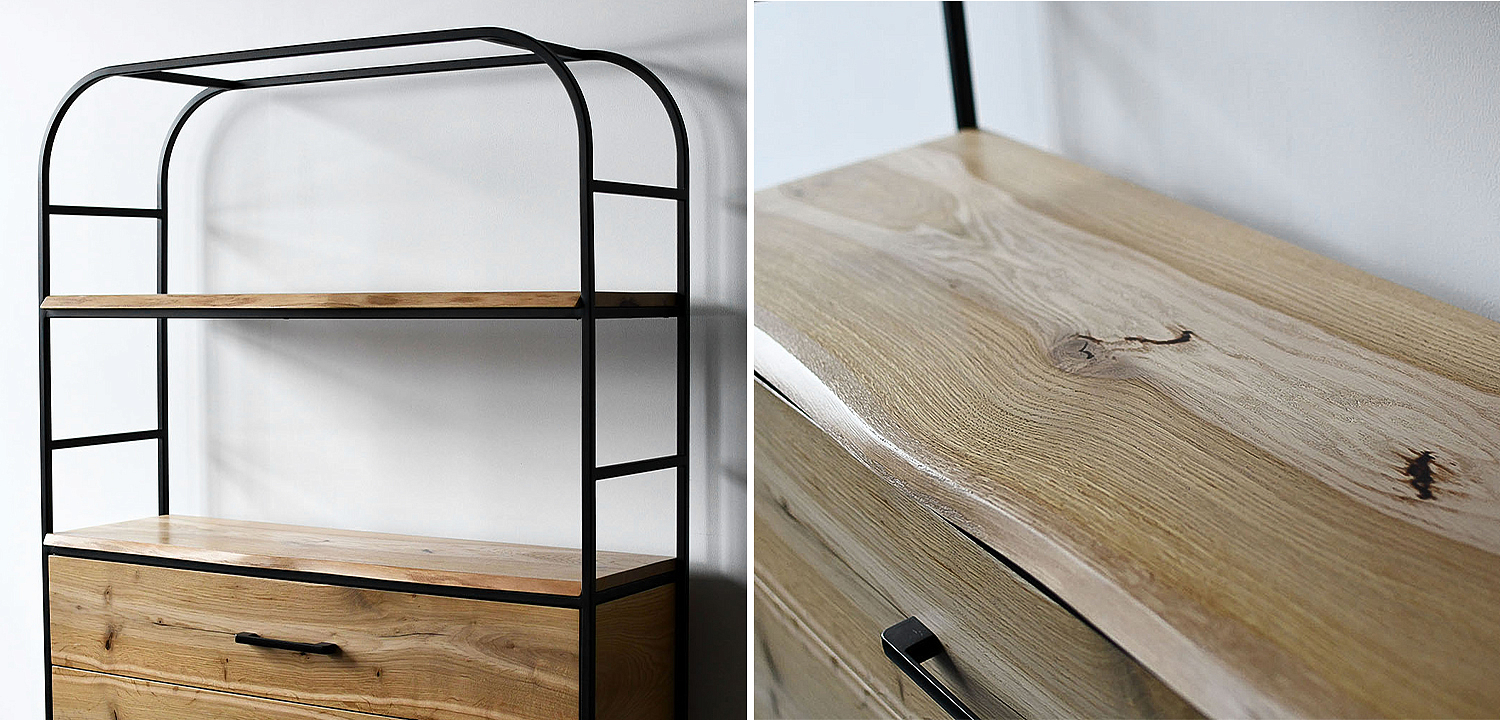 Стеллаж Glenn Industrial Metal Rust Two Drawers Rack Стеллаж Glenn Industrial Metal Rust Two Drawers Rack - Loft-Concept в Костроме