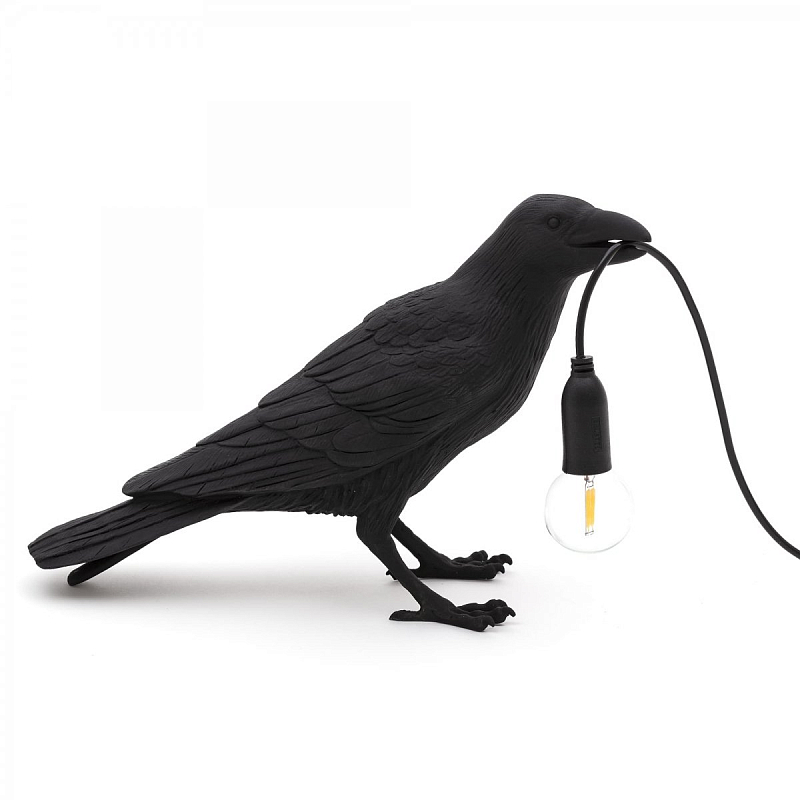 Настольная лампа Bird Lamp Black Waiting Черный в Костроме | Loft Concept 
