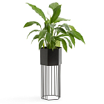 Кашпо Elevated Planters Сlive 59 черное  варинант исполнения - 3 | Loft Concept в Костроме