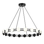 Люстра кольцевая с круглыми светодиодными источниками света Maxine Light варинант исполнения - 1 | Loft Concept в Костроме