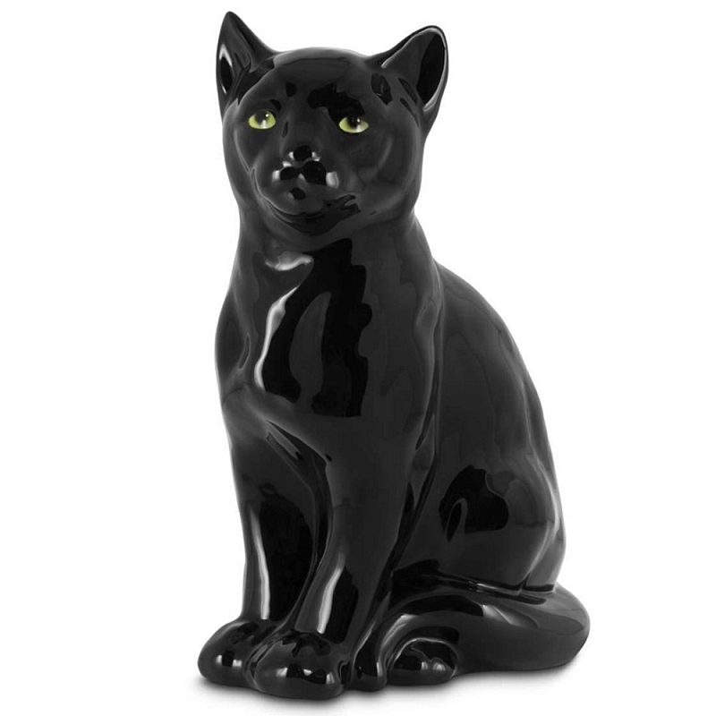 Статуэтка Cat Bisc. Черный Розовый Зеленый Статуэтка Cat Bisc. Черный Розовый Зеленый в Костроме | Loft Concept