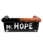 Диван Честерфильд граффити graffiti Orange Sofa натуральная кожа варинант исполнения - 5 | Loft Concept в Костроме