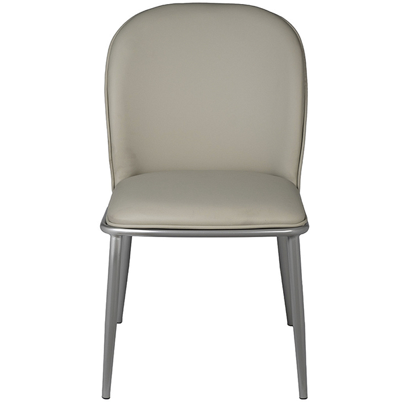 Стул обеденный из экокожи Modern Interior Chair Серый Стул обеденный из экокожи Modern Interior Chair Серый в Костроме | Loft Concept