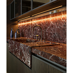 Кухонный гарнитур из красного мрамора и дерева VVD Dada Engenereed Kitchen варинант исполнения - 6 | Loft Concept в Костроме