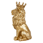 Статуэтка лев с детализированной гривой и изящной короной Lion Crown  варинант исполнения - 2 | Loft Concept в Костроме