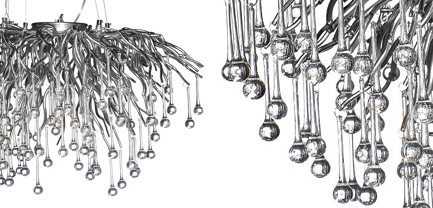 Люстра Droplet Chrome Chandelier 80 Люстра Droplet Chrome Chandelier 80 - Loft-Concept в Костроме